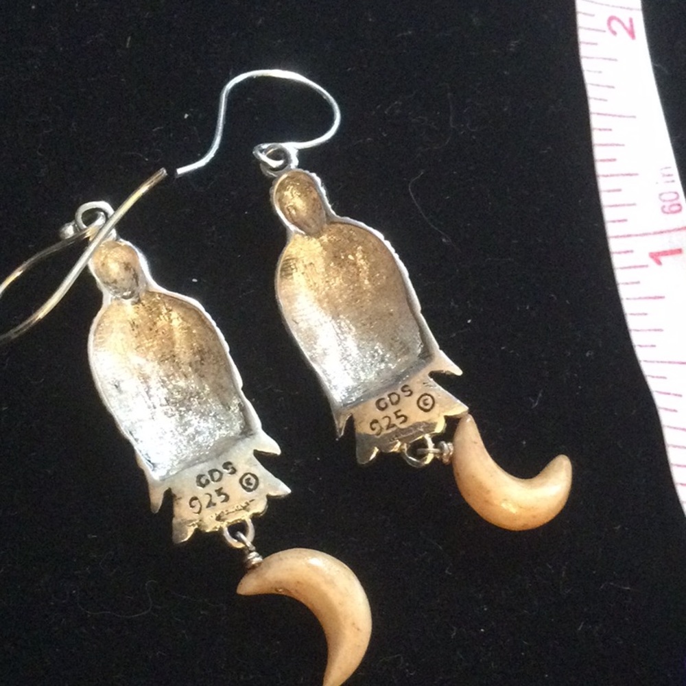 Unique Sterling Silver Bird Earrings - Picture 8 of 8